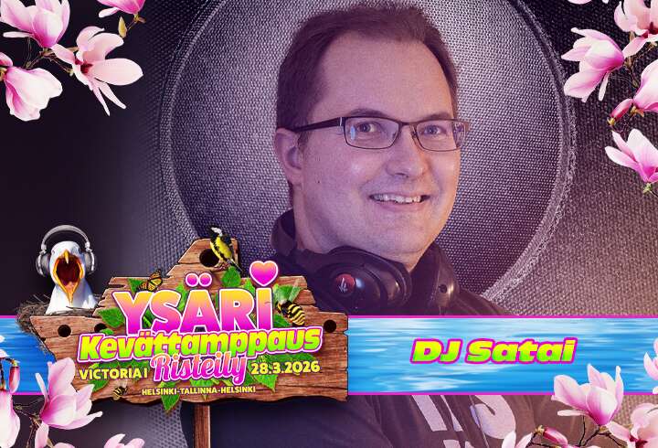 Ysäri Kevättamppaus -risteilyn DJ Satai.