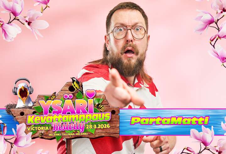 Ysäri Kevättamppaus -risteilyn DJ Partamatti.