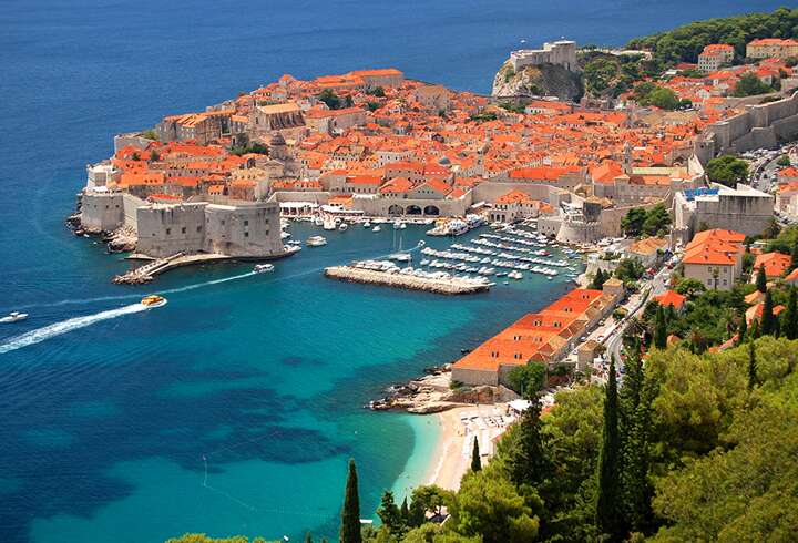Itäisen Välimeren risteilyllä pysähdytään Dubrovnikissa, Kroatiassa. 