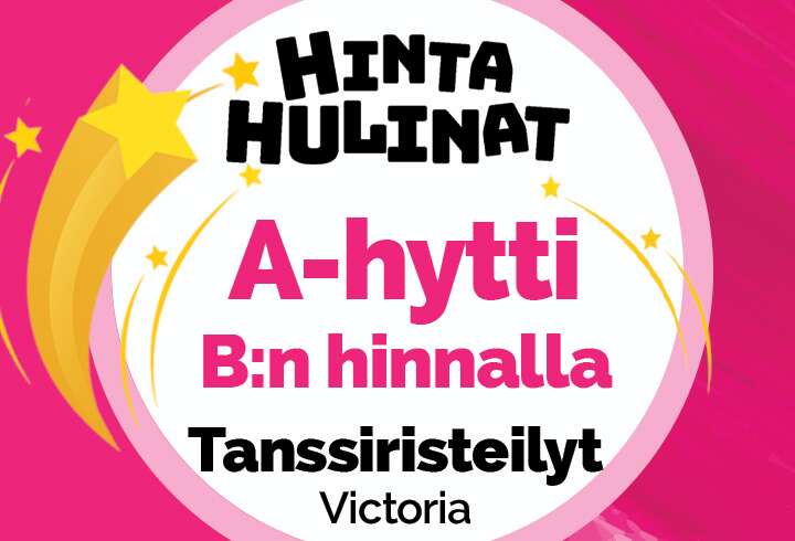 Hintahulinatarjous, A-hytti B:n hinnalla Victoria