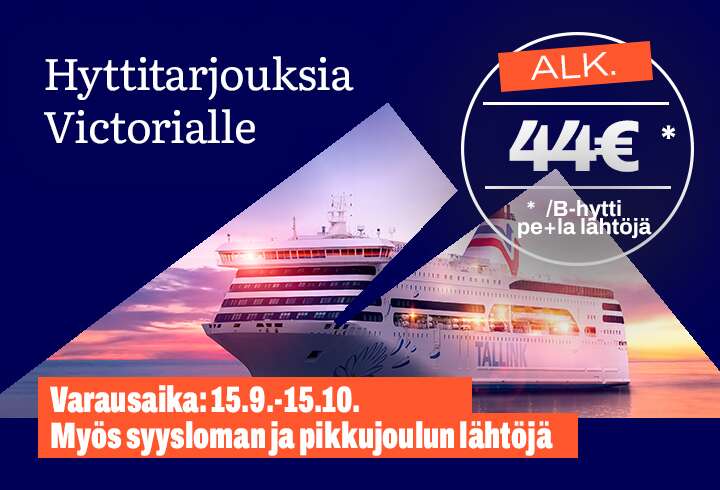 Victoria hyttitarjous alk. 44€