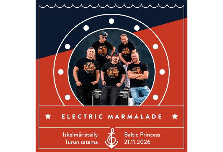 Iskelmäristeilyllä esiintymässä Electric Marmalade.