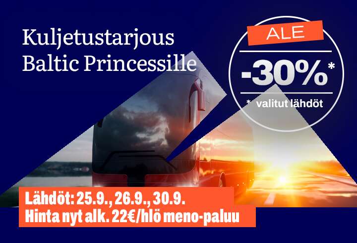 Baltic Princess kuljetustarjous