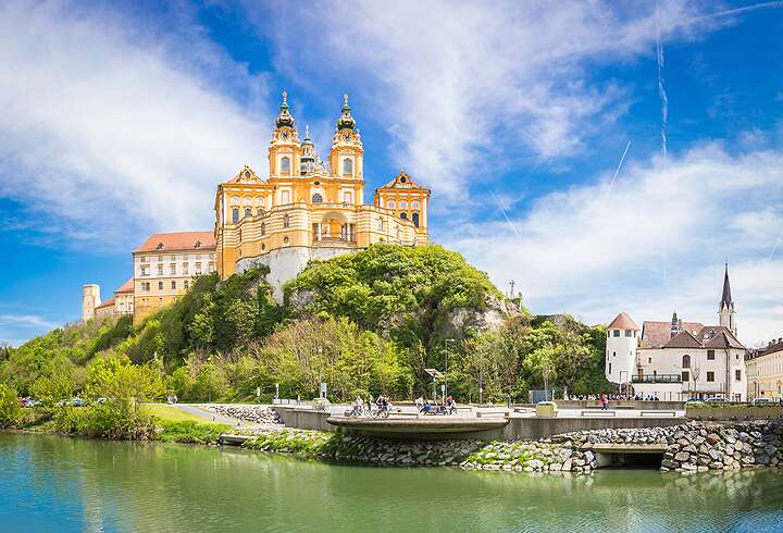 Stift Melk luostari Melkissä, Itävallassa. 