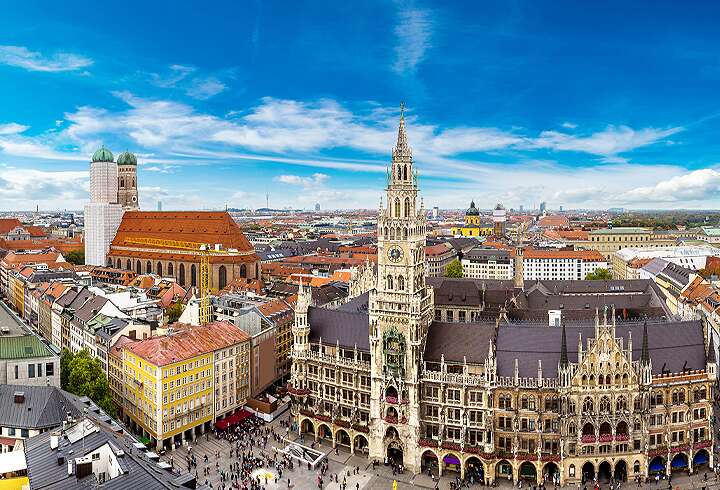 Kiertomatkamme alkaa Münchenista. 