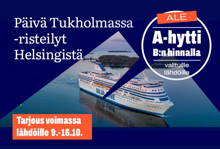 Päivä Tukholmassa risteilyt Silja Linella
