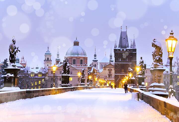 Luminen Prahan vanhakaupunki.