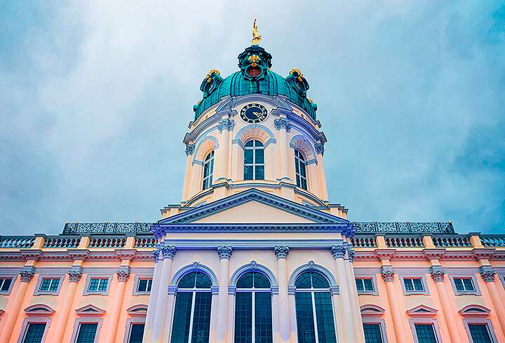 Charlottenburgin linna talviaikaan. 