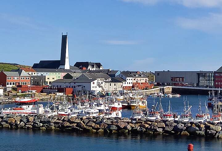 Båtsfjordin satama.