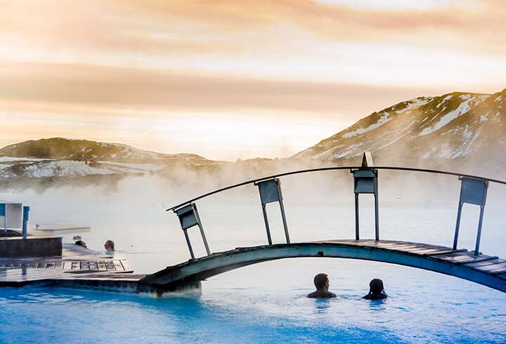 Islannin kuumat lähteet. 