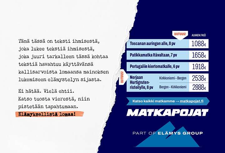 Lomaelämyksiä