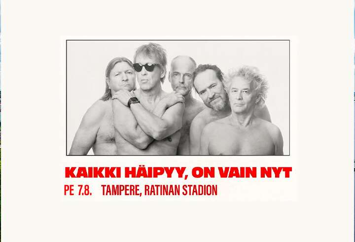 Eppu Normaali Kaikki häipyy, on vain nyt jäähyväiskonsertti 7.8.2026.