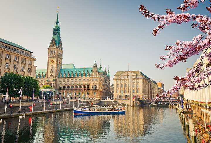 Hampuri keväällä. 