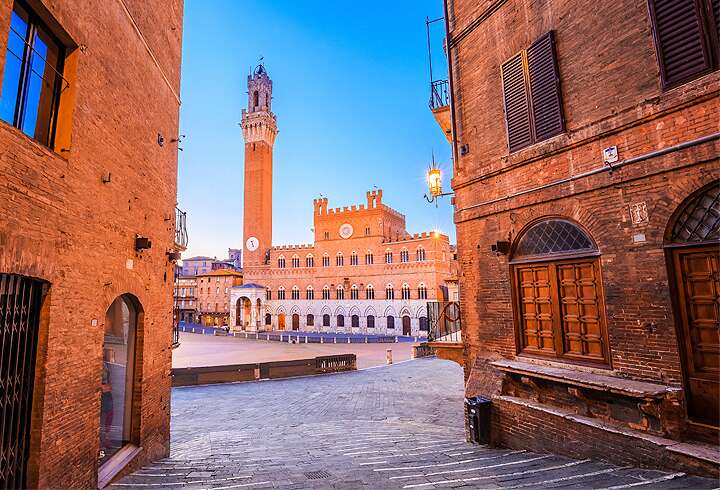 Sienan kaupungin aukio.