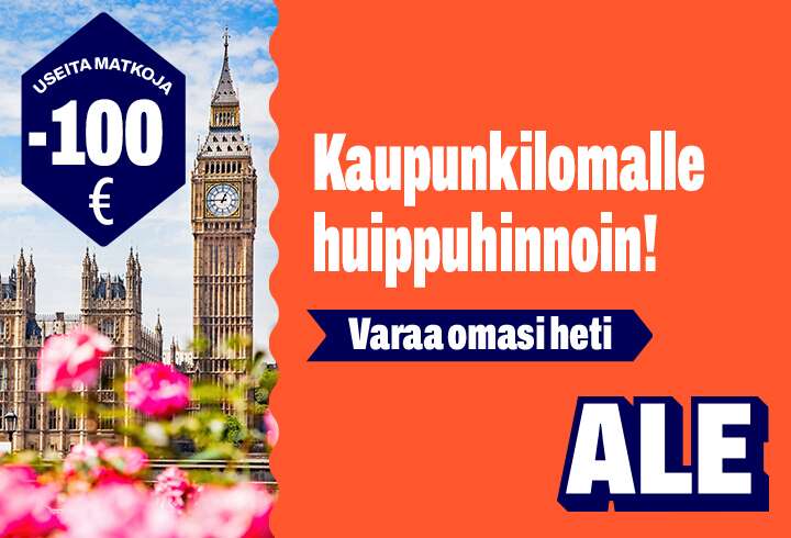 Kesäale - Kiertomatkoja 100€ alennuksella, varaa omasi!