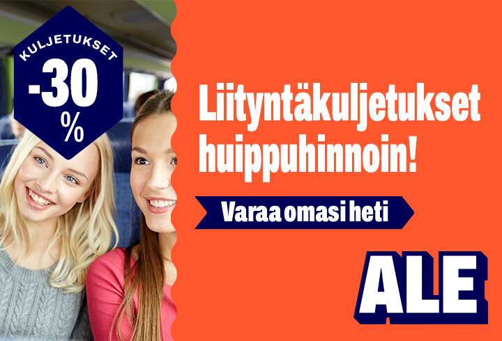 Kesäale - Liityntäkuljetukset viihderisteilyille Turusta sekä Visbyhyn ja Riikaan nyt -30% alennuksella, hyppää kyytiin!
