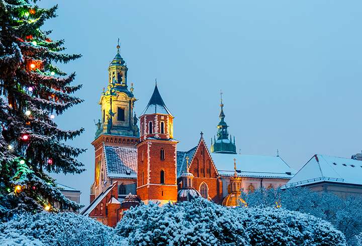 Krakovan joulutorille Matkapoikien kanssa. 