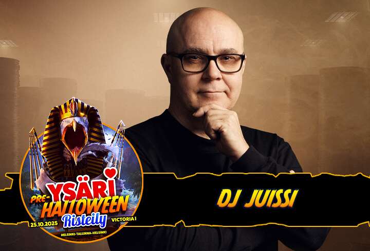 Dj Juissi Ysäri pre-halloween risteilyllä.