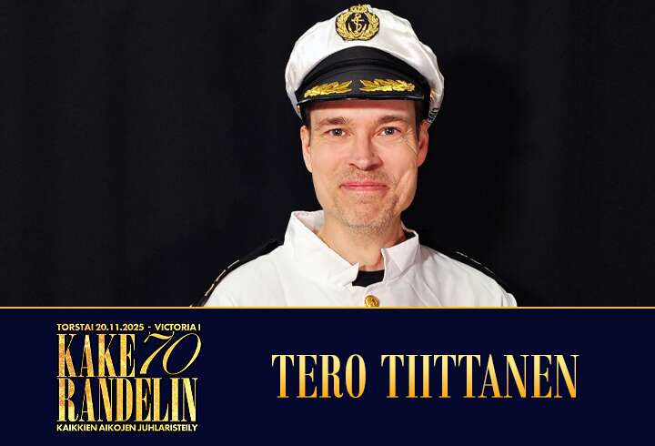 Kake Randelin 70 – Kaikkien aikojen juhlaristeilyllä juontajana Tero Tiittanen.
