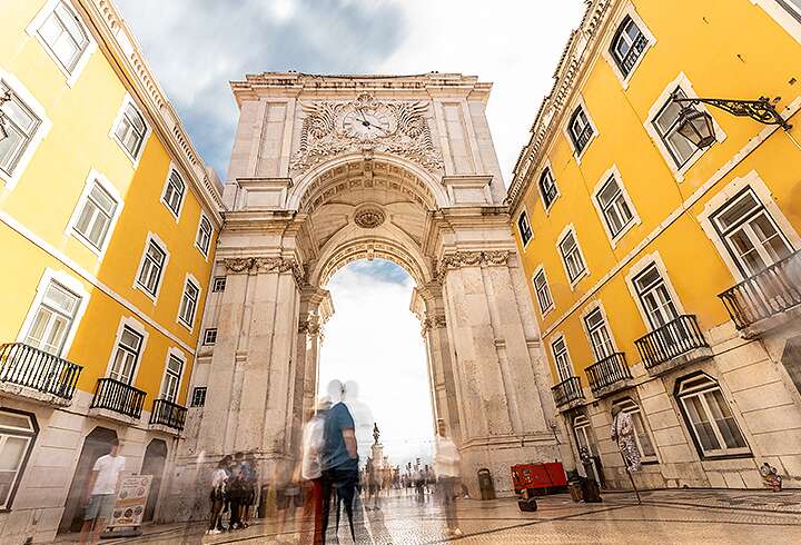 Lissabonissa opastettu kiertoajelu. 