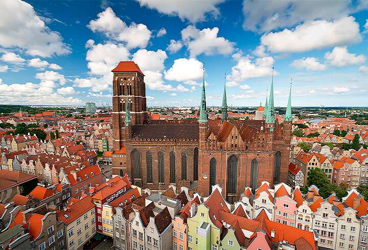 St. Mary's katedraali Gdanskissa.