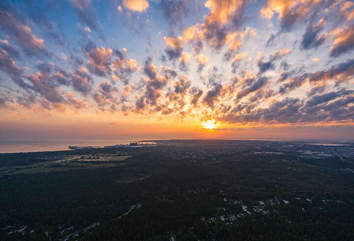 Tallinnan televisiotornin maisemat.