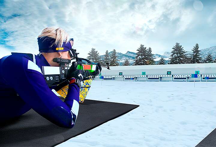 Milano Cortina talviolympialaisten ampumahiihtoa. 