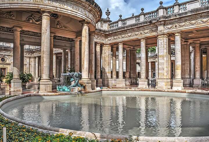 Montecati Terme on viehättävä kylpyläkaupunki. 