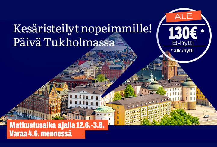 Päivä Tukholmassa risteily