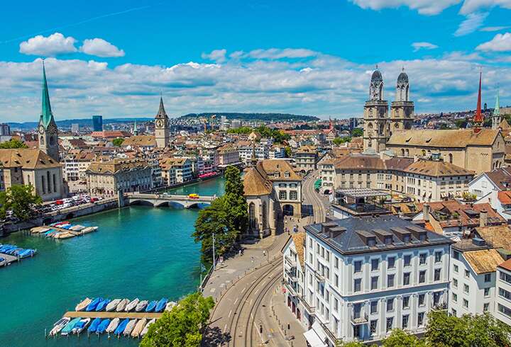 Zürich on kiertomatkan päätekohde ennen matkaa kotiin. 